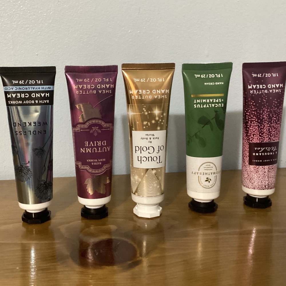 Lot of 5 BATH & BODY WORKS HAND CREAM